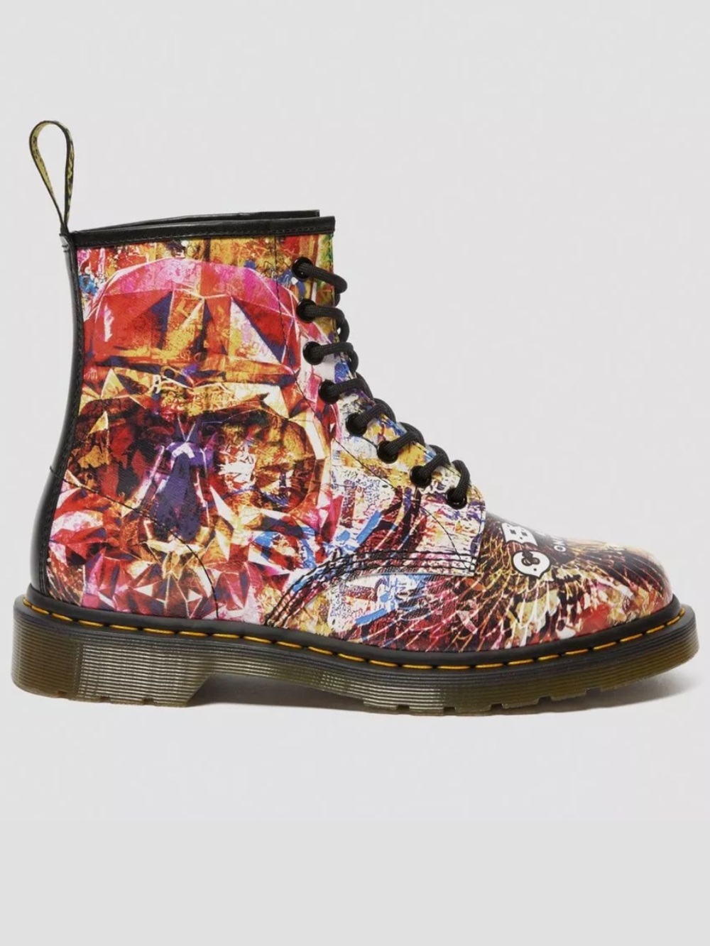 Dr. Martens 1460 CBGB Printed
Leather Backhand Straw Grain
Women’s size 7 NEW!!!